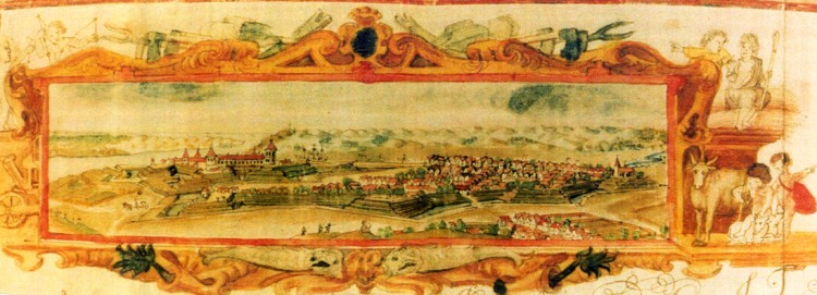 Klaipėdos pilis. J. Narūnavičiaus-Naronskio piešinys. 1670 m.